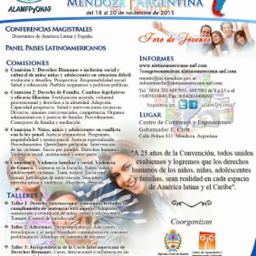 VII Congreso Latinoamericano de Niñez, Adolescencia y Familia – Mendoza. Argentina