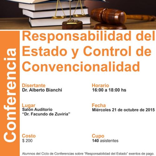 Conferencia sobre Responsabilidad del Estado y Control de Convencionalidad
