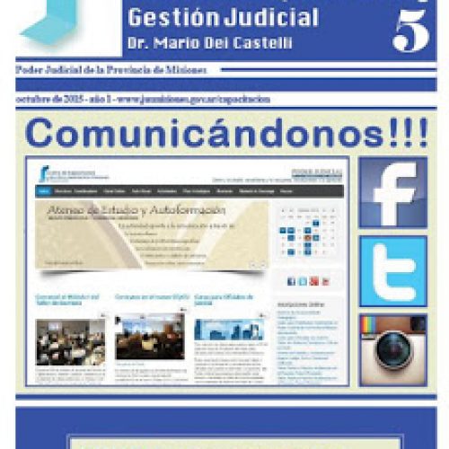 Boletín resumen de actividades septiembre del Centro de Capacitación y Gestión Judicial de Misiones