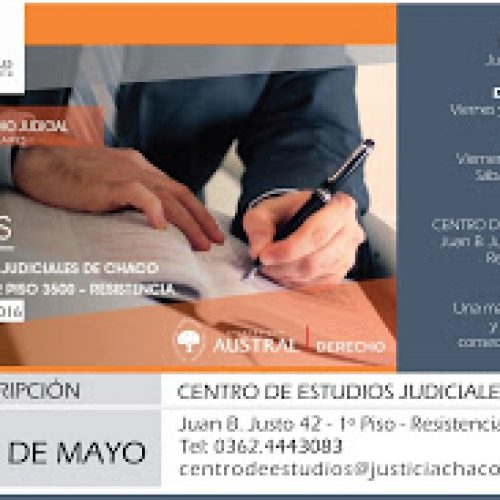 Próximas Actividades del Centro de Estudios Judiciales del Poder Judicial del CHACO