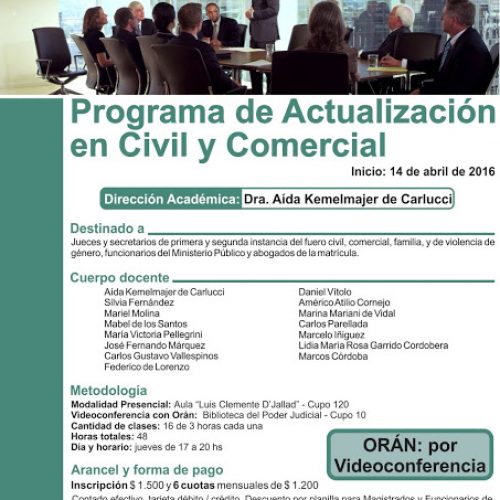 Programa de Actualización en Civil y Comercial