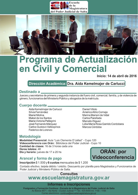  Programa de Actualización en Civil y Comercial