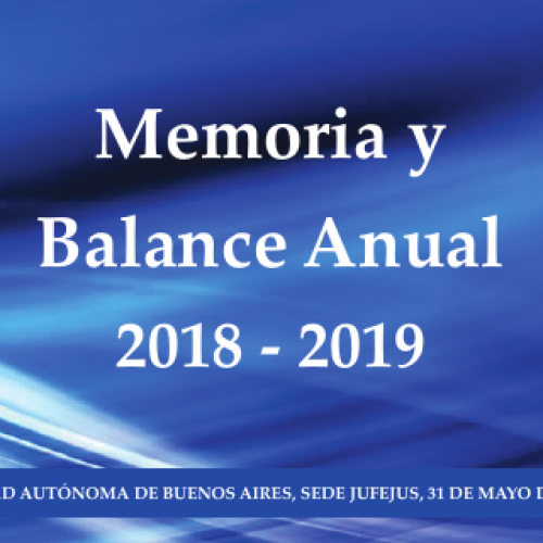MEMORIA Y BALANCE ANUAL – JUFEJUS (2018 – 2019)