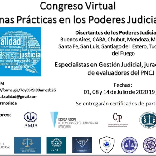 Congreso Virtual “Buenas prácticas en los Poderes Judiciales”