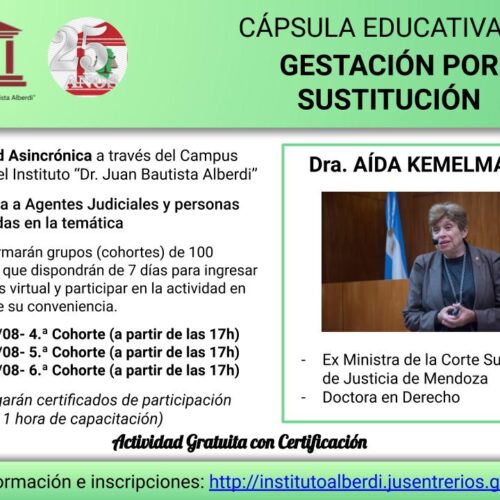 CÁPSULA EDUCATIVA 02: Gestación por Sustitución – Instituto “Dr. Juan Bautista Alberdi” (Entre Ríos)