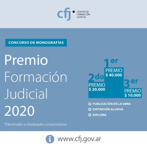 Premio Formación Judicial 2020