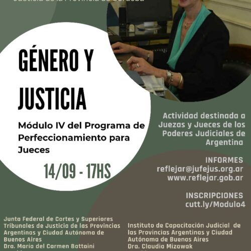 Módulo IV “Género y Justicia”- Programa de Perfeccionamiento para Jueces
