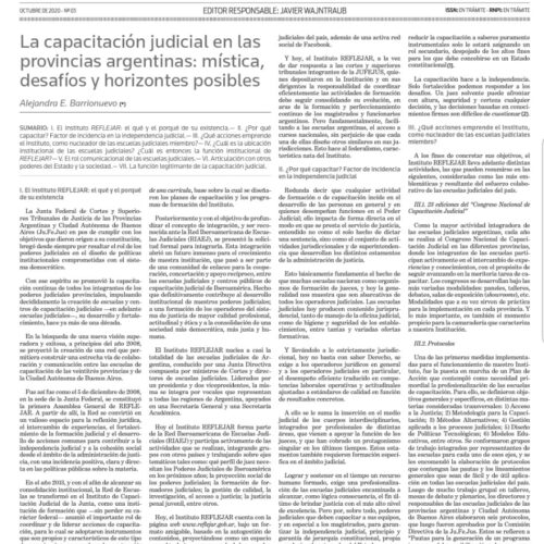 REFLEJAR presente el Suplemento “Gestión Judicial” de la editorial La Ley