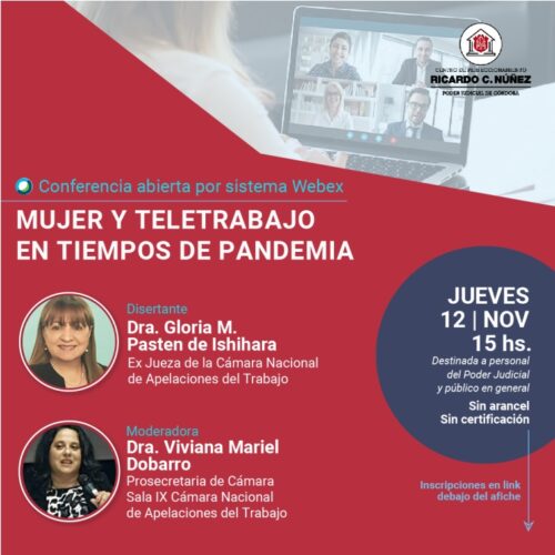 Conferencia “Mujer y Teletrabajo en tiempos de Pandemia”