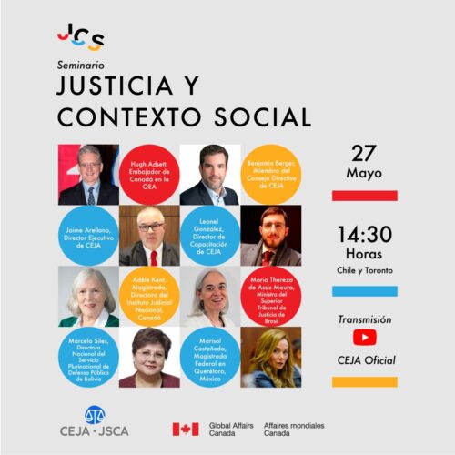 CEJA y REFLEJAR invitan al seminario “Justicia y Contexto Social”