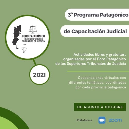 3° Programa Patagónico de Capacitación Judicial