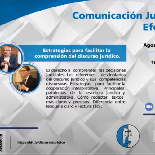 Comunicación judicial efectiva: “Estrategias para facilitar la comprensión del discurso jurídico”