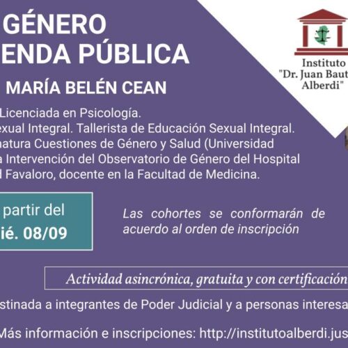 CÁPSULA EDUCATIVA: EL GÉNERO EN LA AGENDA PÚBLICA (Instituto “Dr. Juan Bautista Alberdi” – Entre Ríos)