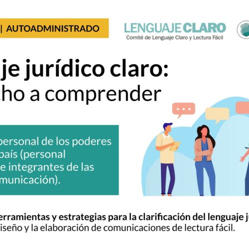 Curso en línea “Lenguaje jurídico claro: el derecho a comprender”