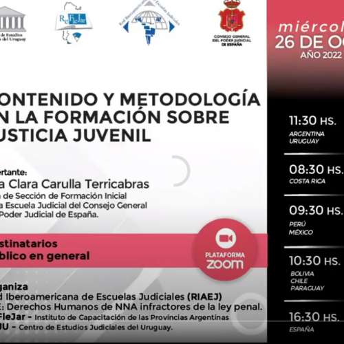 RIAEJ: Eje Niñez y Adolescencia – Video Disertación de la Dra. Clara Carulla Terricabras