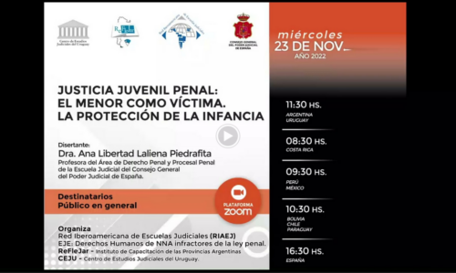 VIDEO: Disertación de la Dra. Ana Libertad Laliena Piedrafita “JUSTICIA JUVENIL PENAL: EL MENOR COMO VÍCTIMA. LA PROTECCIÓN DE LA INFANCIA”