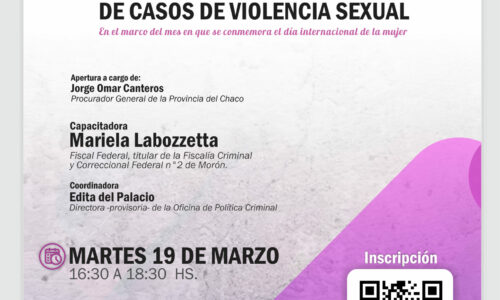 Jornada de Capacitación sobre Protocolo de Investigación y Litigio de Casos de Violencia Sexual